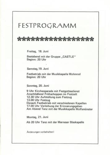 Festprogramm